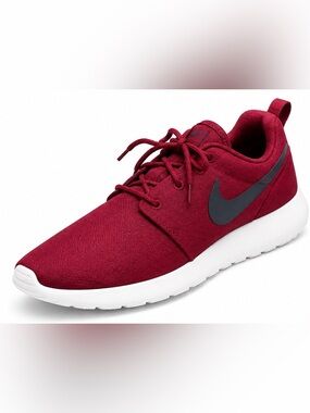 Nike Men’s Lightweight Sneaker in Burgundy with Gray Swoosh